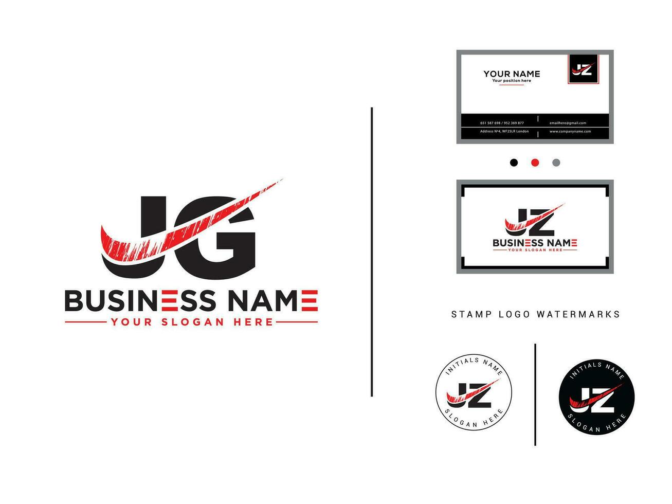 moderne vecteur jg brosse logo, initiale jg logo icône pour votre magasin