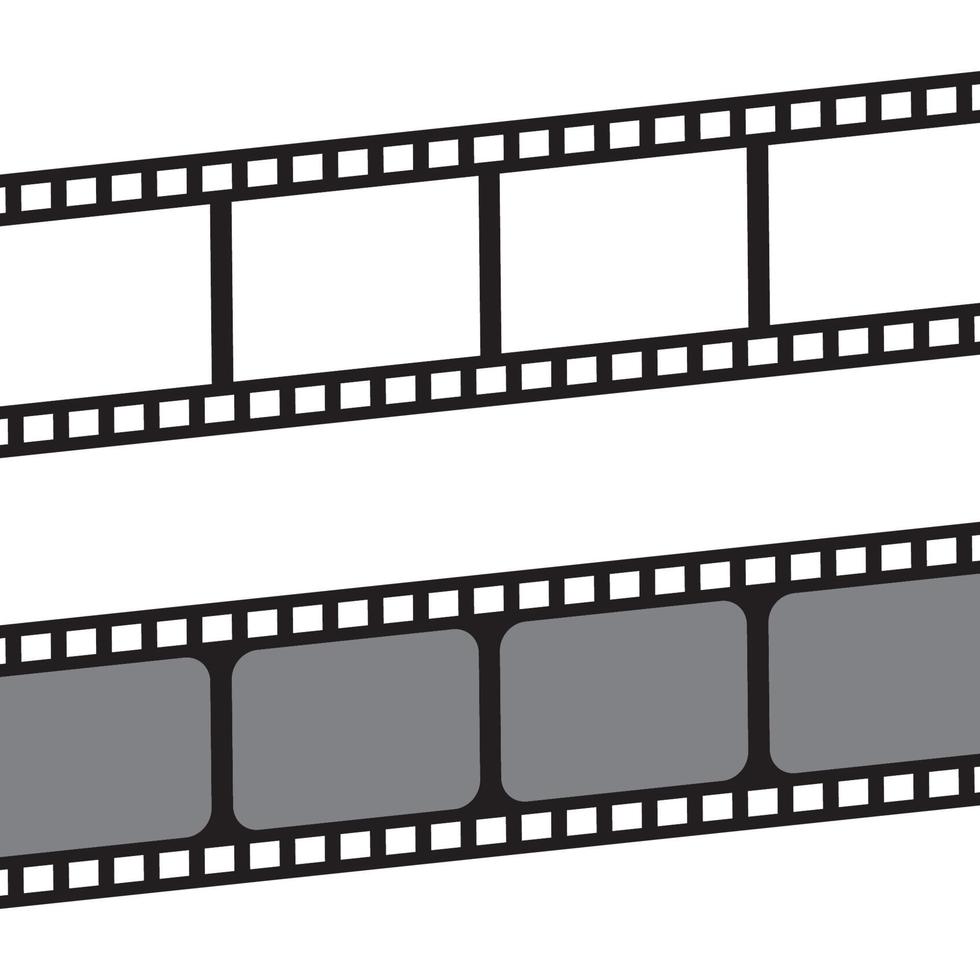 modèle de vecteur d'icône de rayures de film