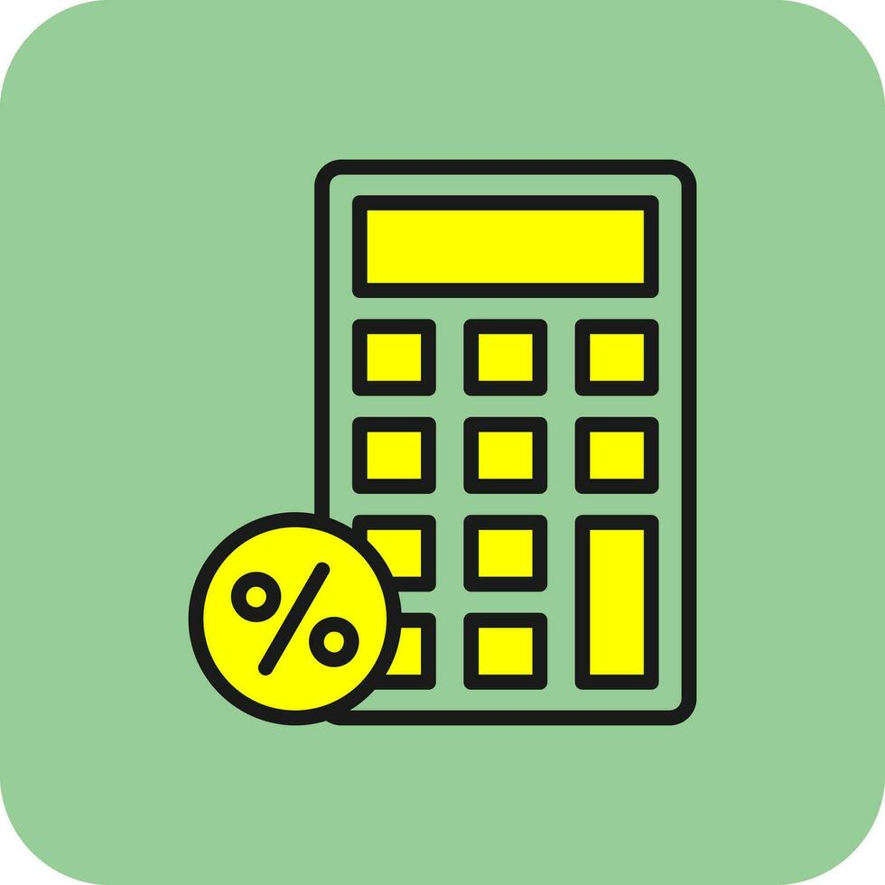 remise calculatrice vecteur icône conception