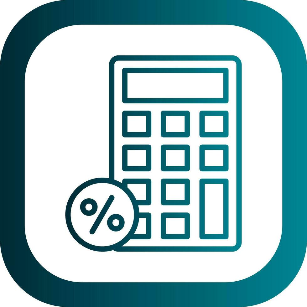 remise calculatrice vecteur icône conception