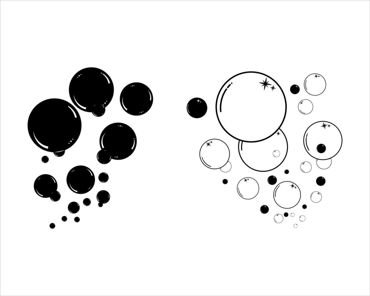 modèle de conception d'illustration vectorielle icône bulle vecteur