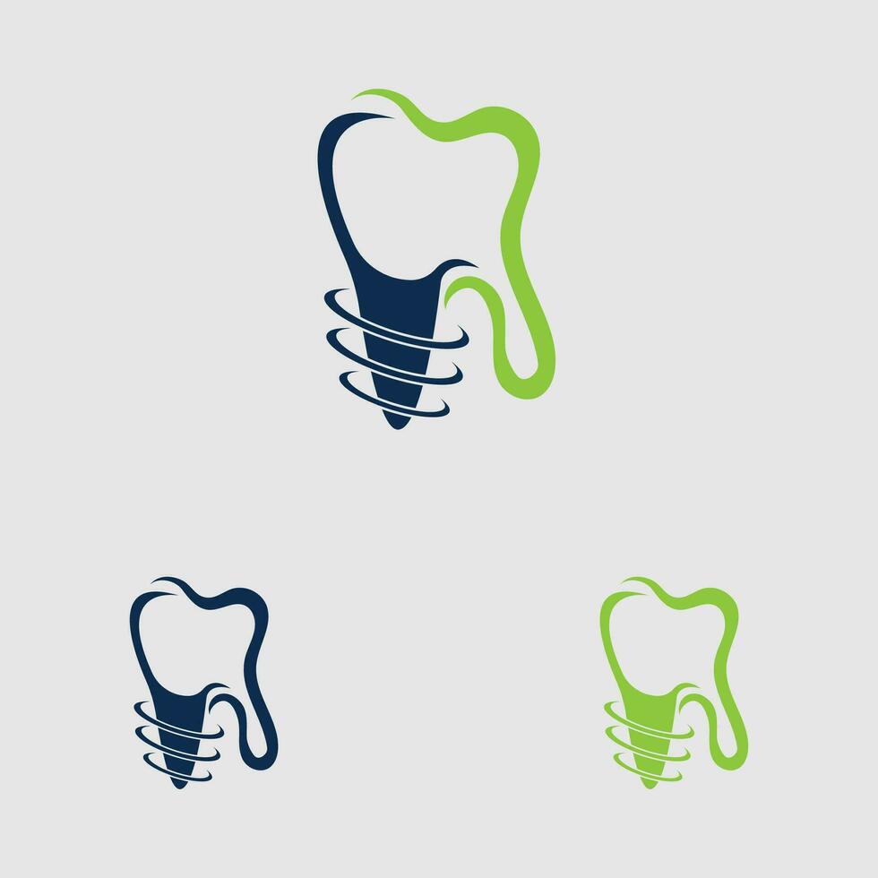 dentaire implant logo conception concept vecteur, dentaire se soucier logo modèle vecteur