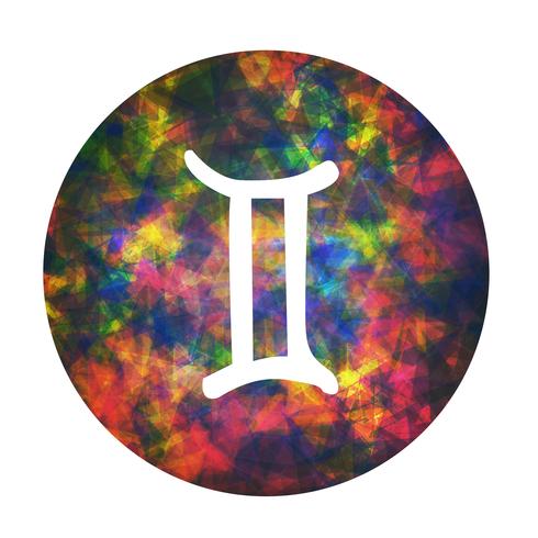 Un signe du zodiaque de Gemini, illustration vectorielle vecteur