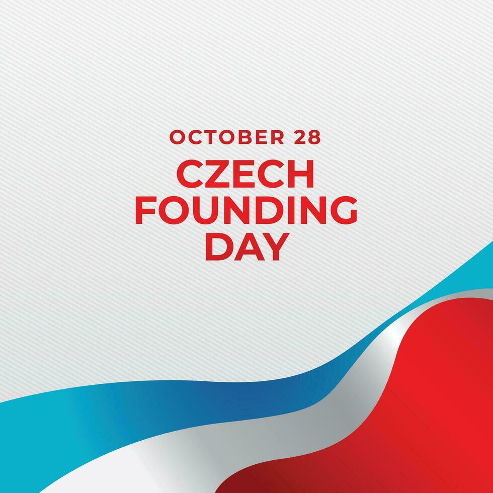 tchèque fondateur journée conception modèle bien pour fête usage. tchèque drapeau vecteur image. plat conception. vecteur eps dix.