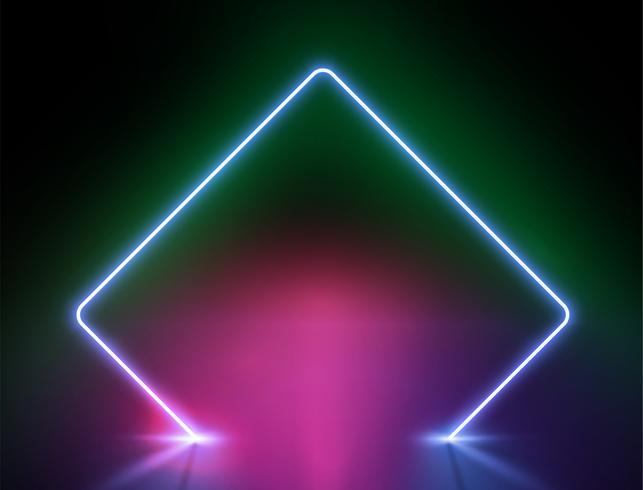 Fond de lumière néon très détaillée, illustration vectorielle vecteur