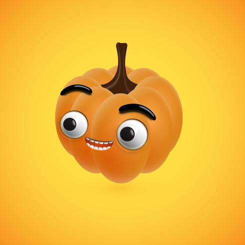 Drôle de citrouille d&#39;halloween pour les enfants, illustration vectorielle vecteur