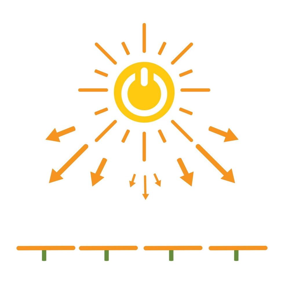 conception d'illustration de panneau solaire. illustration de vie écologique vecteur