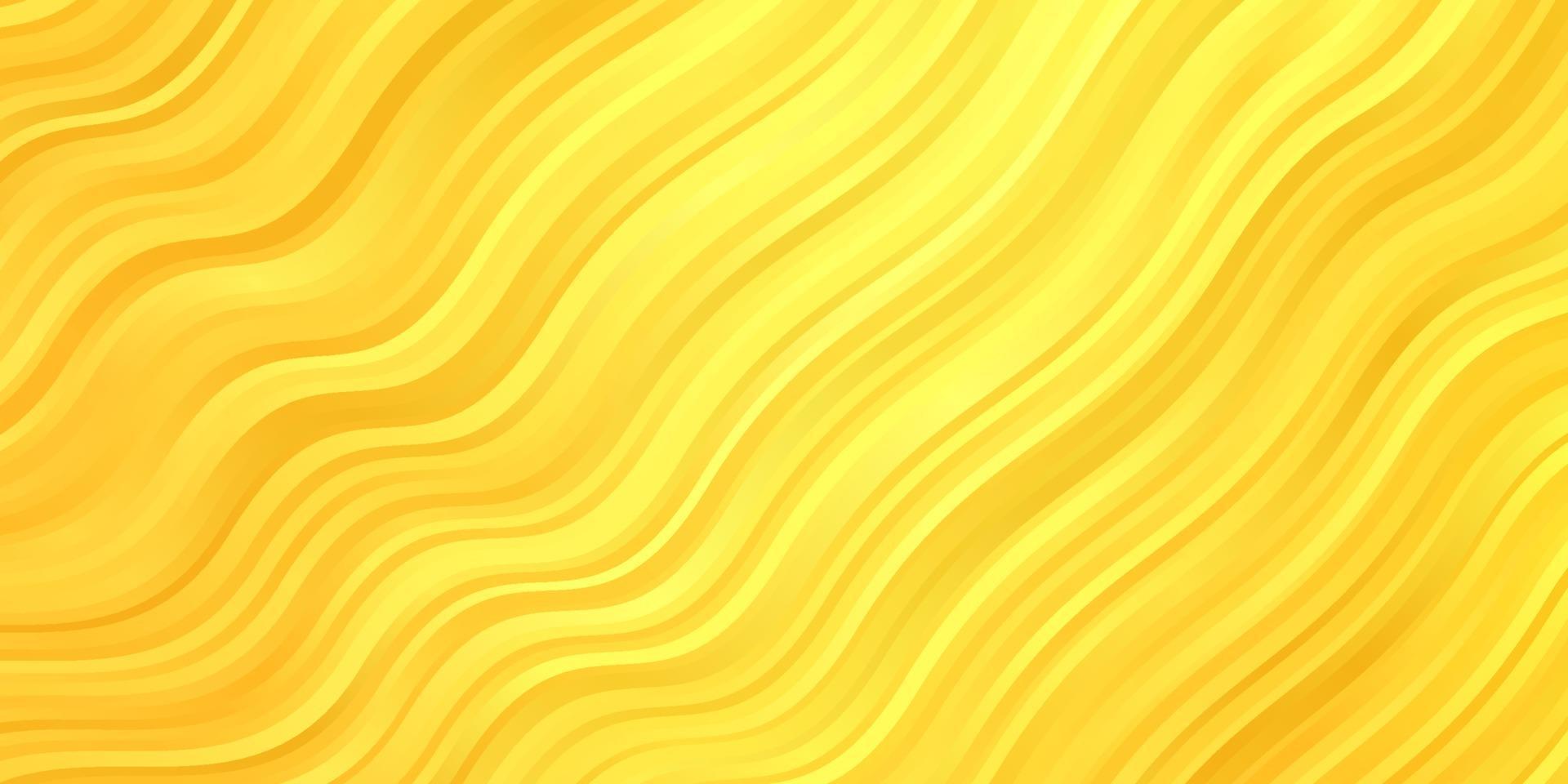 fond de vecteur jaune foncé avec des lignes courbes.