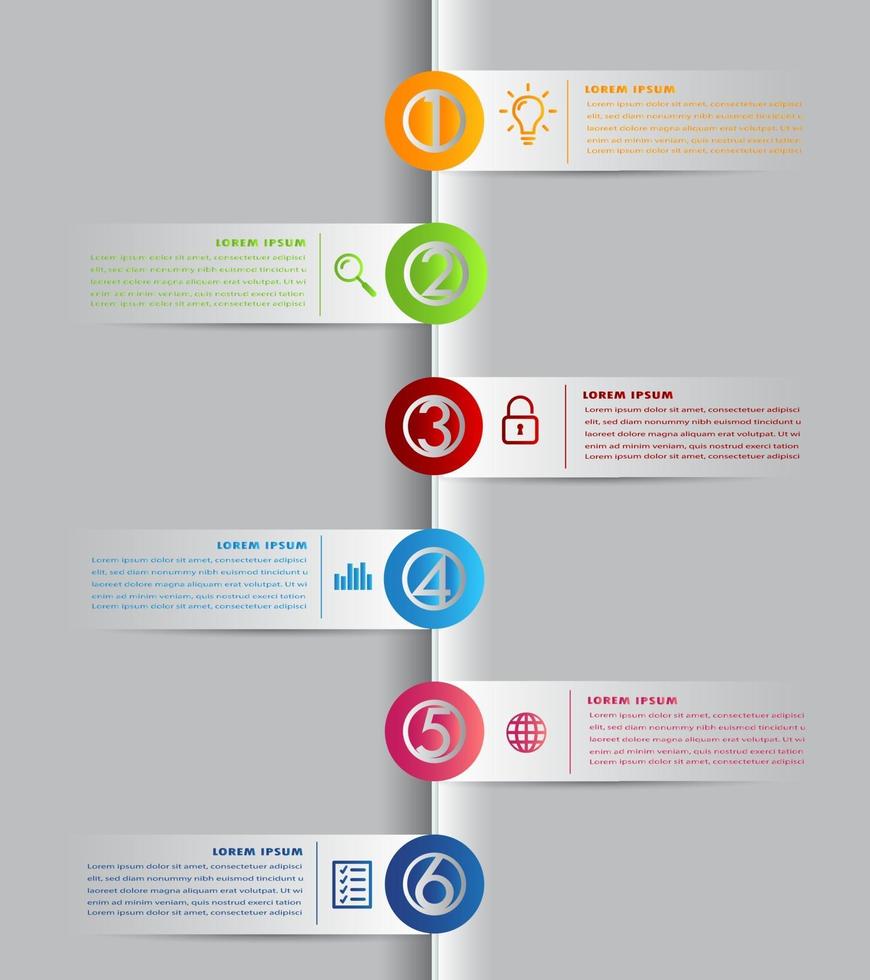 modèle de zone de texte moderne, bannière d'infographie vecteur