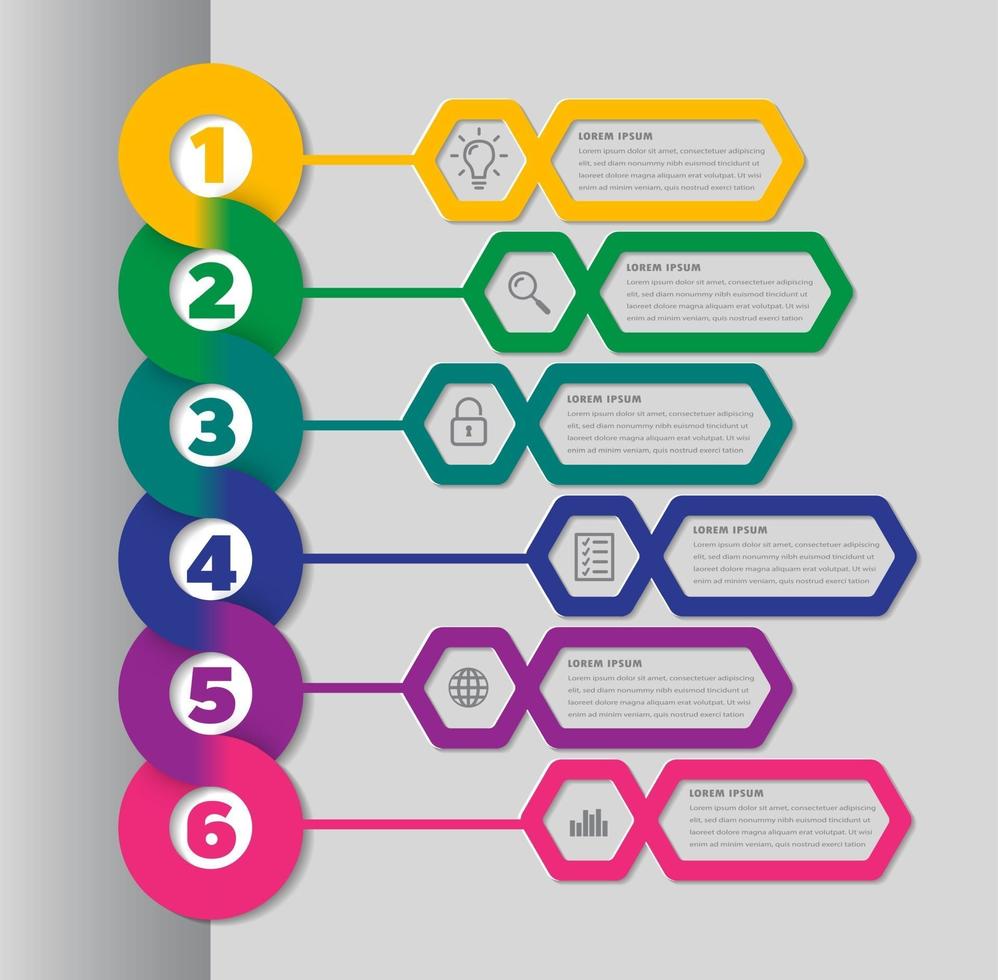 modèle de zone de texte moderne, bannière d'infographie vecteur