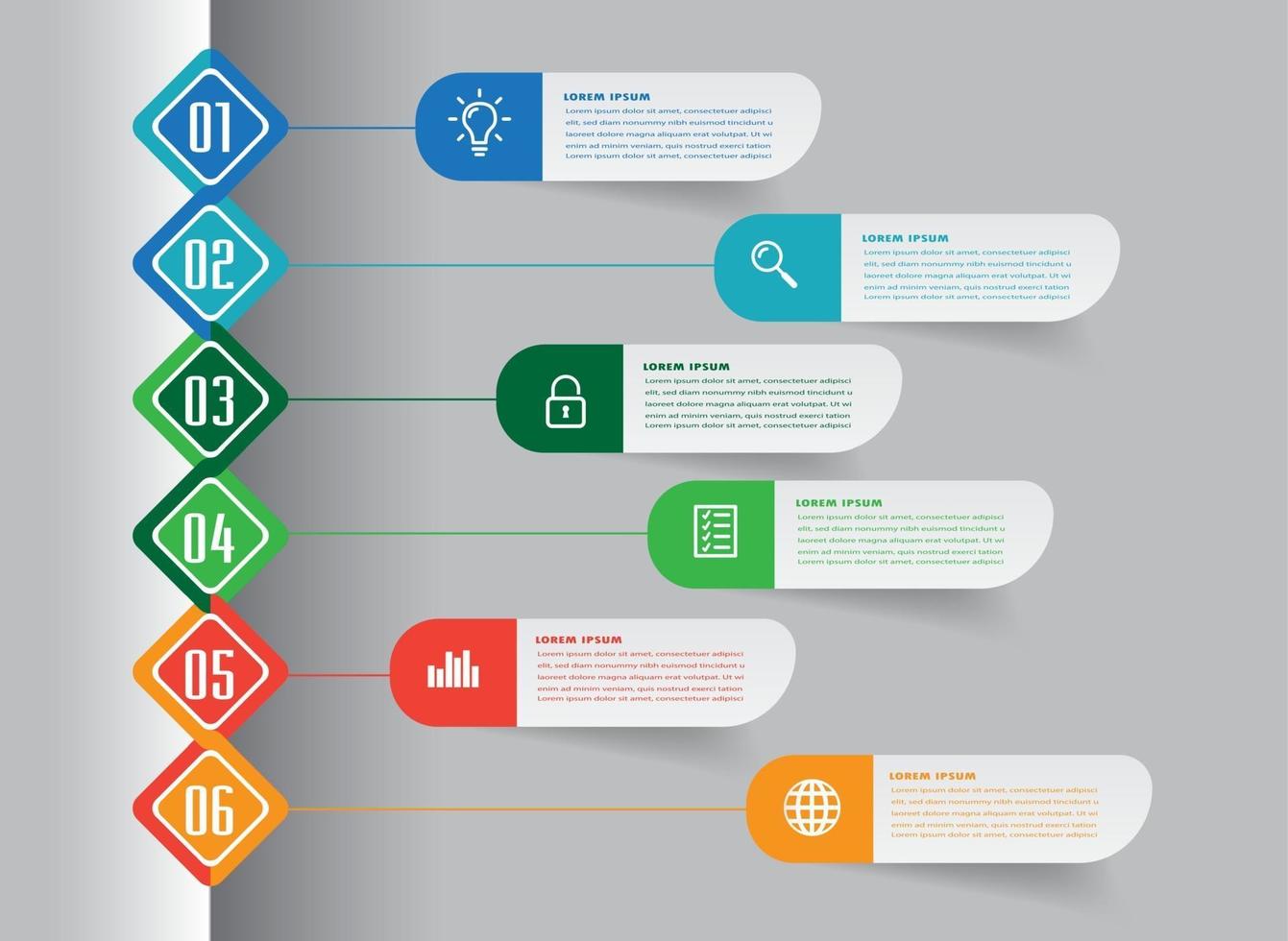 modèle de zone de texte moderne, bannière d'infographie vecteur