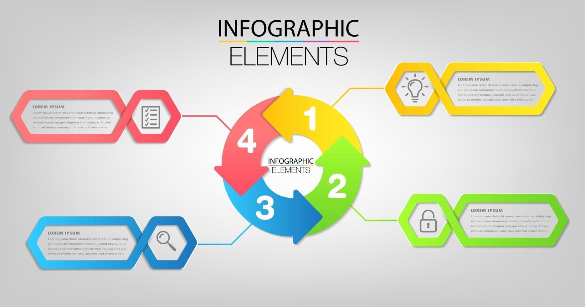 modèle de zone de texte moderne, bannière d'infographie vecteur