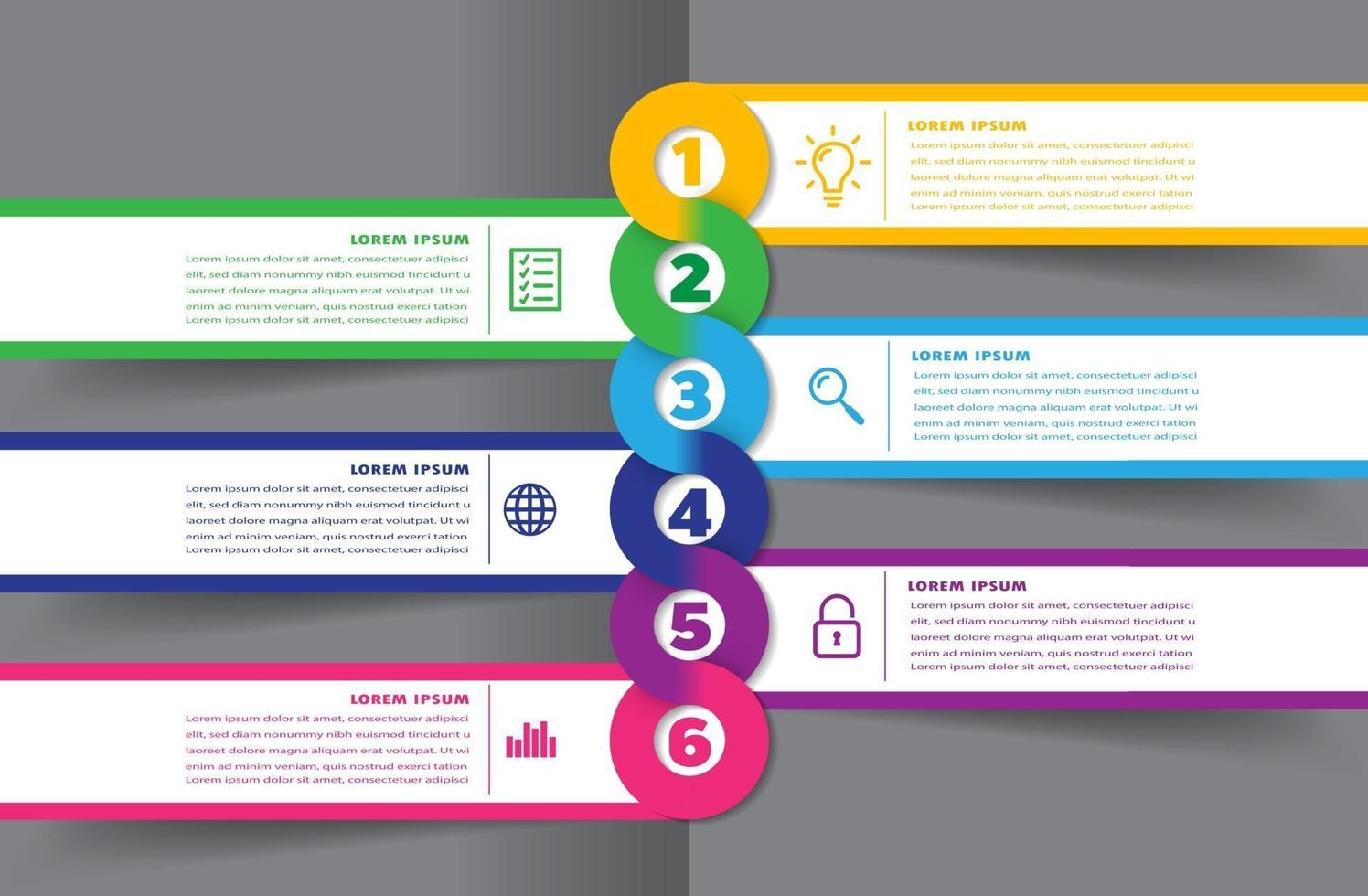 modèle de zone de texte moderne, bannière d'infographie vecteur