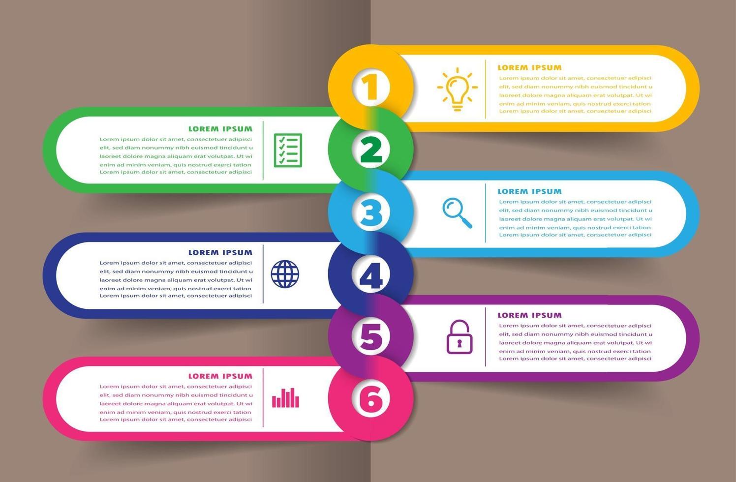 modèle de zone de texte moderne, bannière d'infographie vecteur