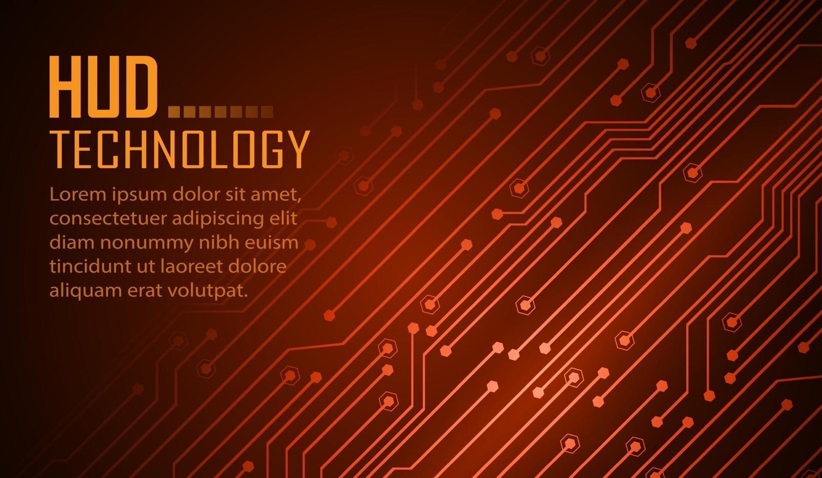 texte cyber circuit futur technologie concept arrière-plan vecteur