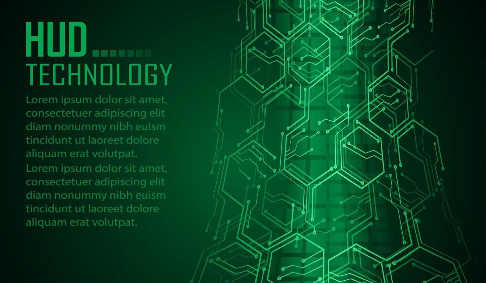 fond de concept de technologie future de cyber circuit, texte vecteur