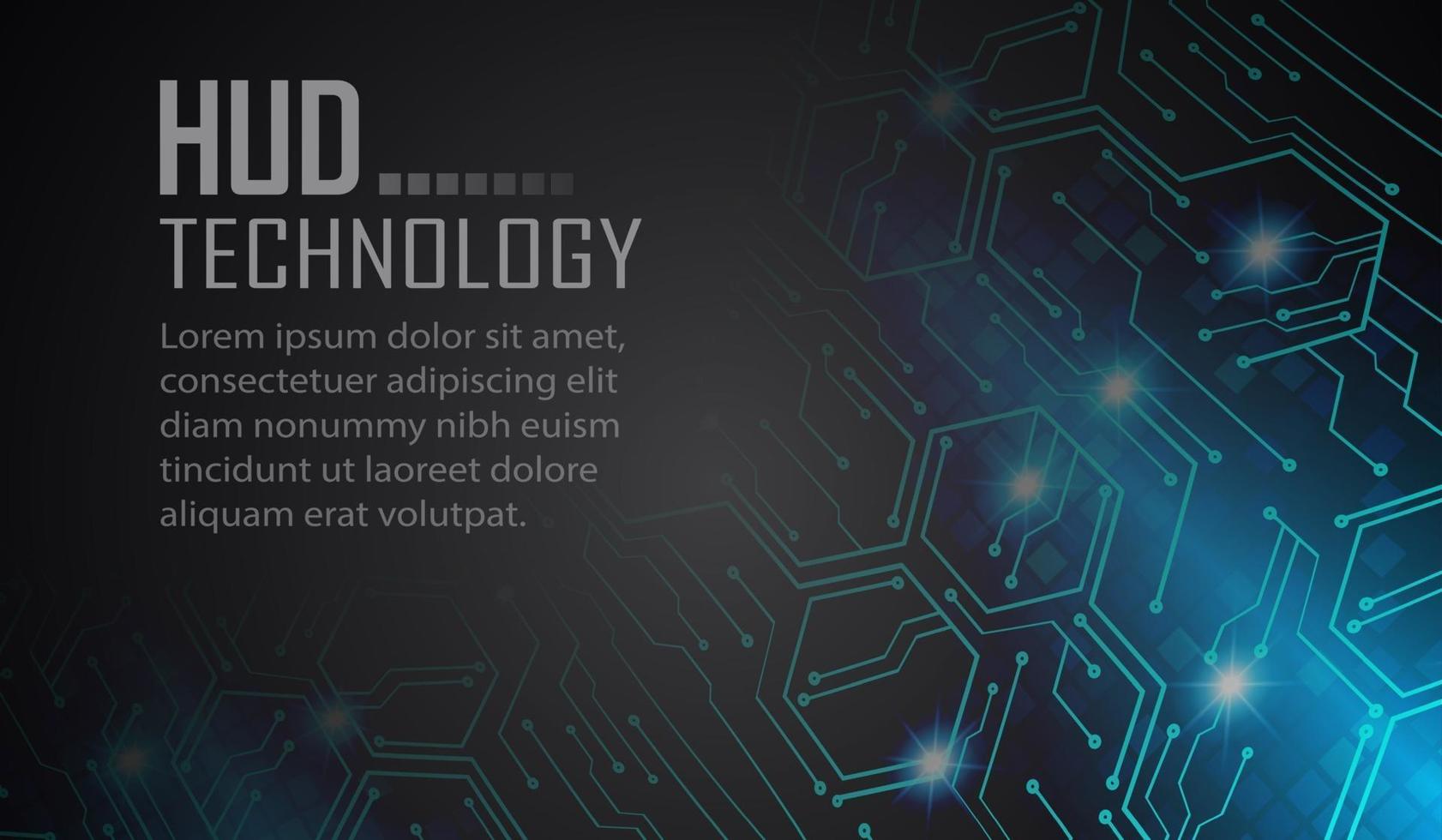 fond de concept de technologie future de cyber circuit, texte vecteur