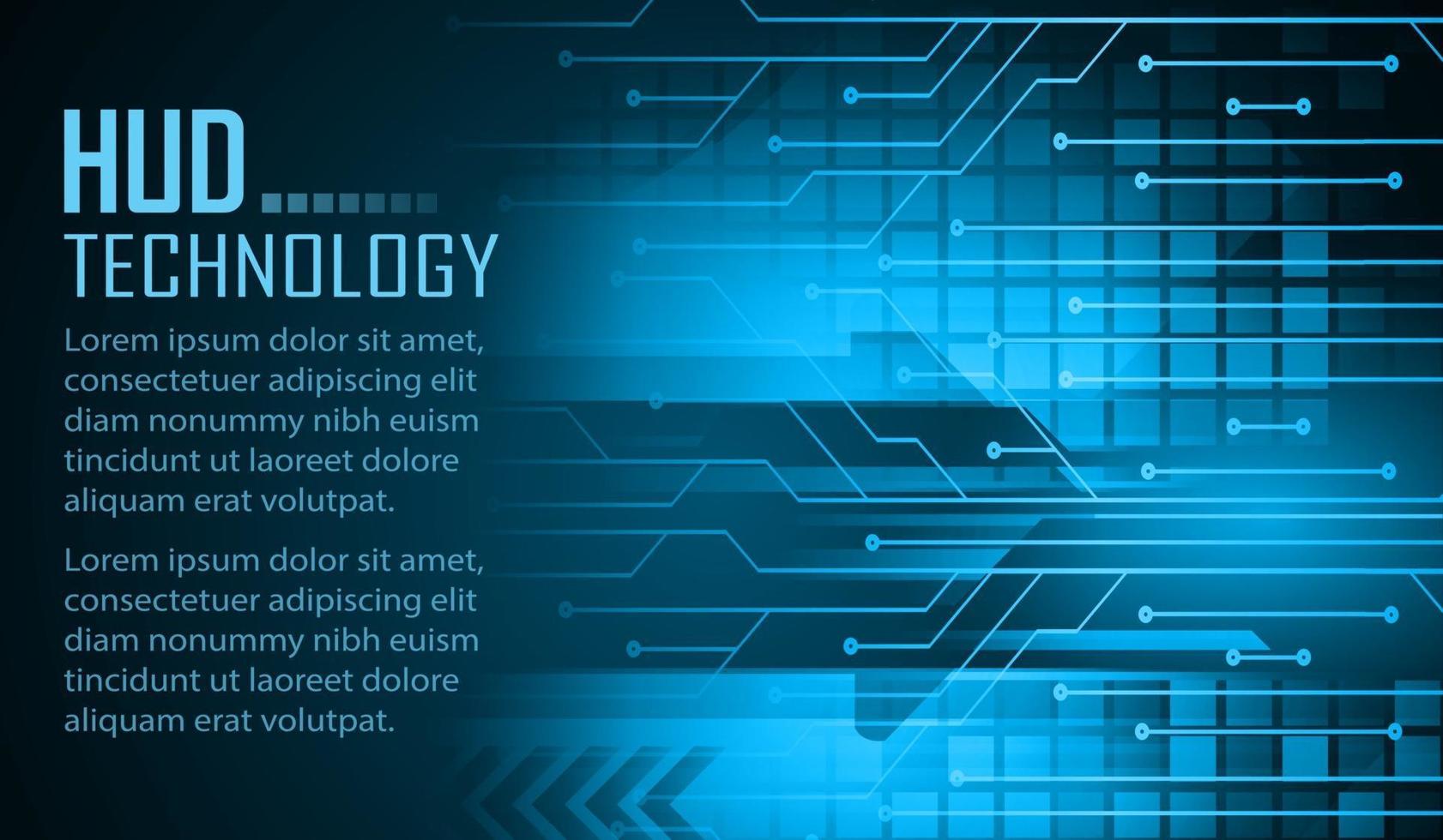 fond de concept de technologie future de cyber circuit, texte vecteur