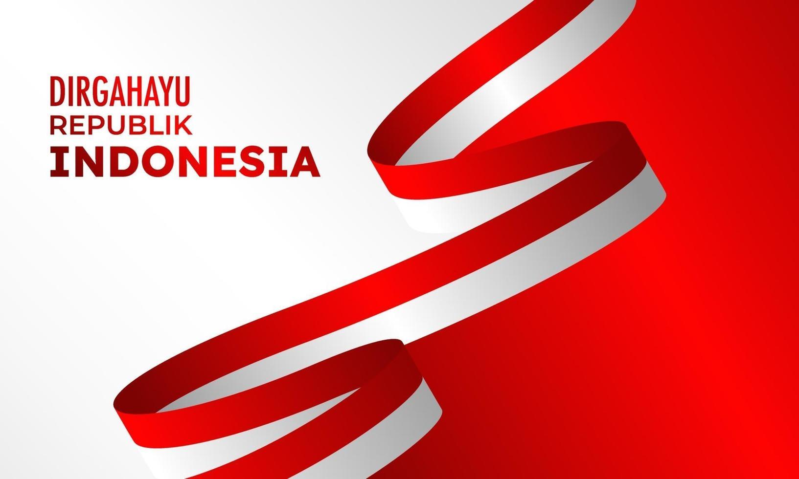 joyeux jour de l'indépendance indonésie vecteur