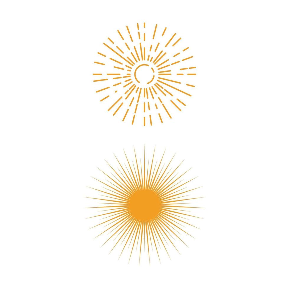 conception d'illustration vectorielle icône sunburst vecteur