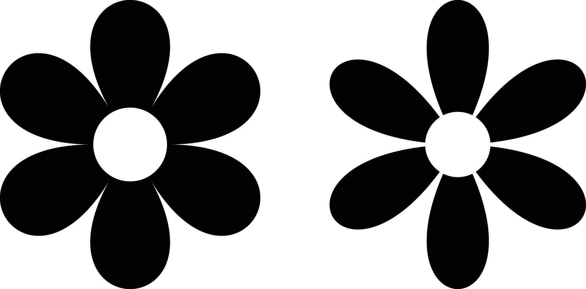 fleur icône ensemble vecteur isolé sur blanc Contexte