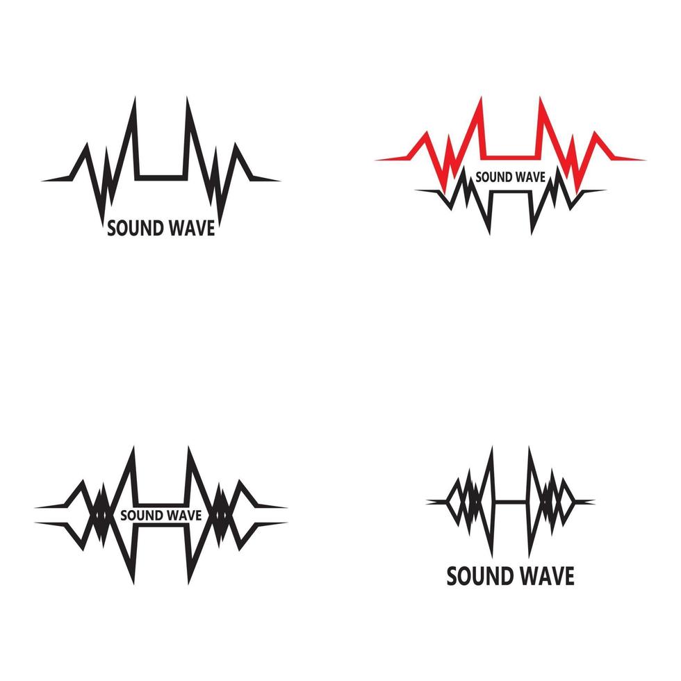 illustration vectorielle des ondes sonores vecteur