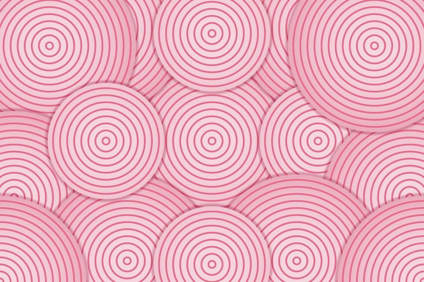 abstrait rose avec couche de cercle vecteur