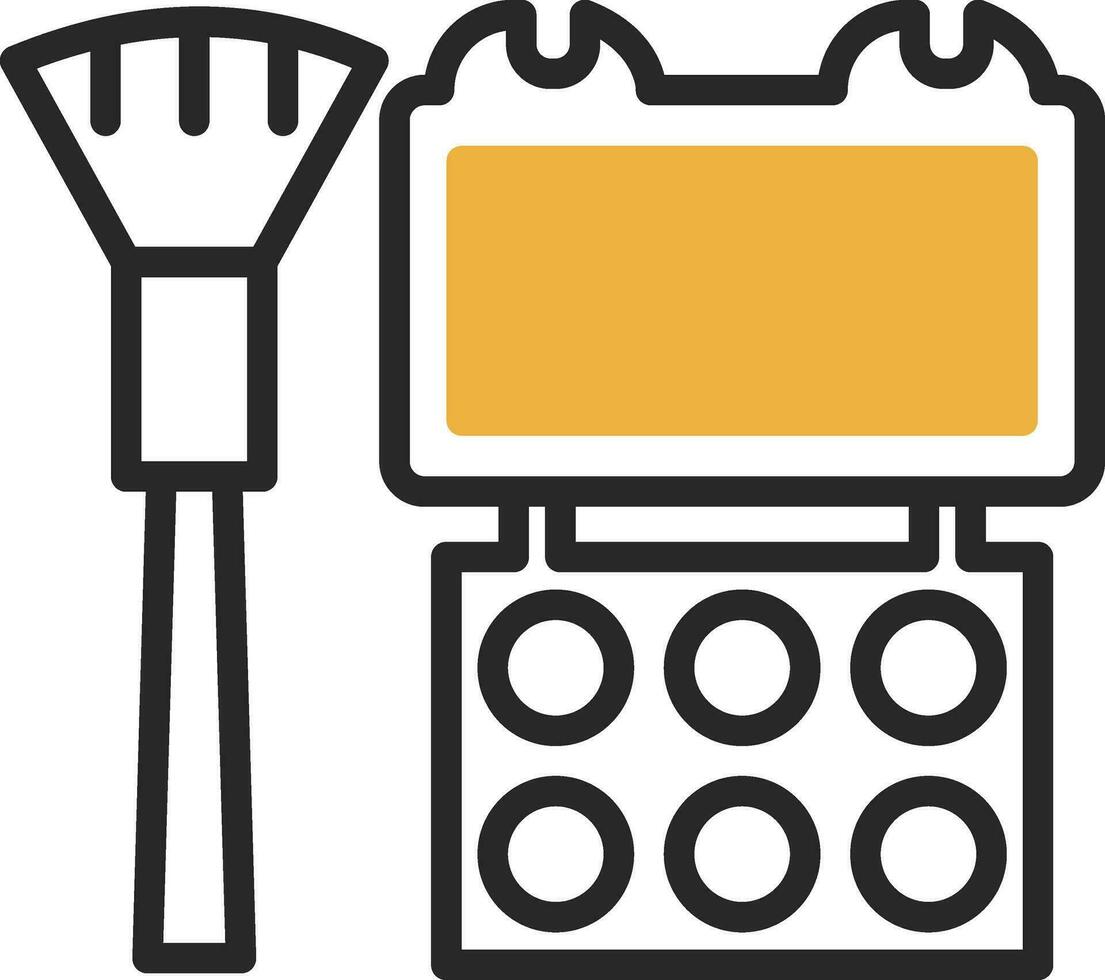 conception d'icône de vecteur de palette de maquillage