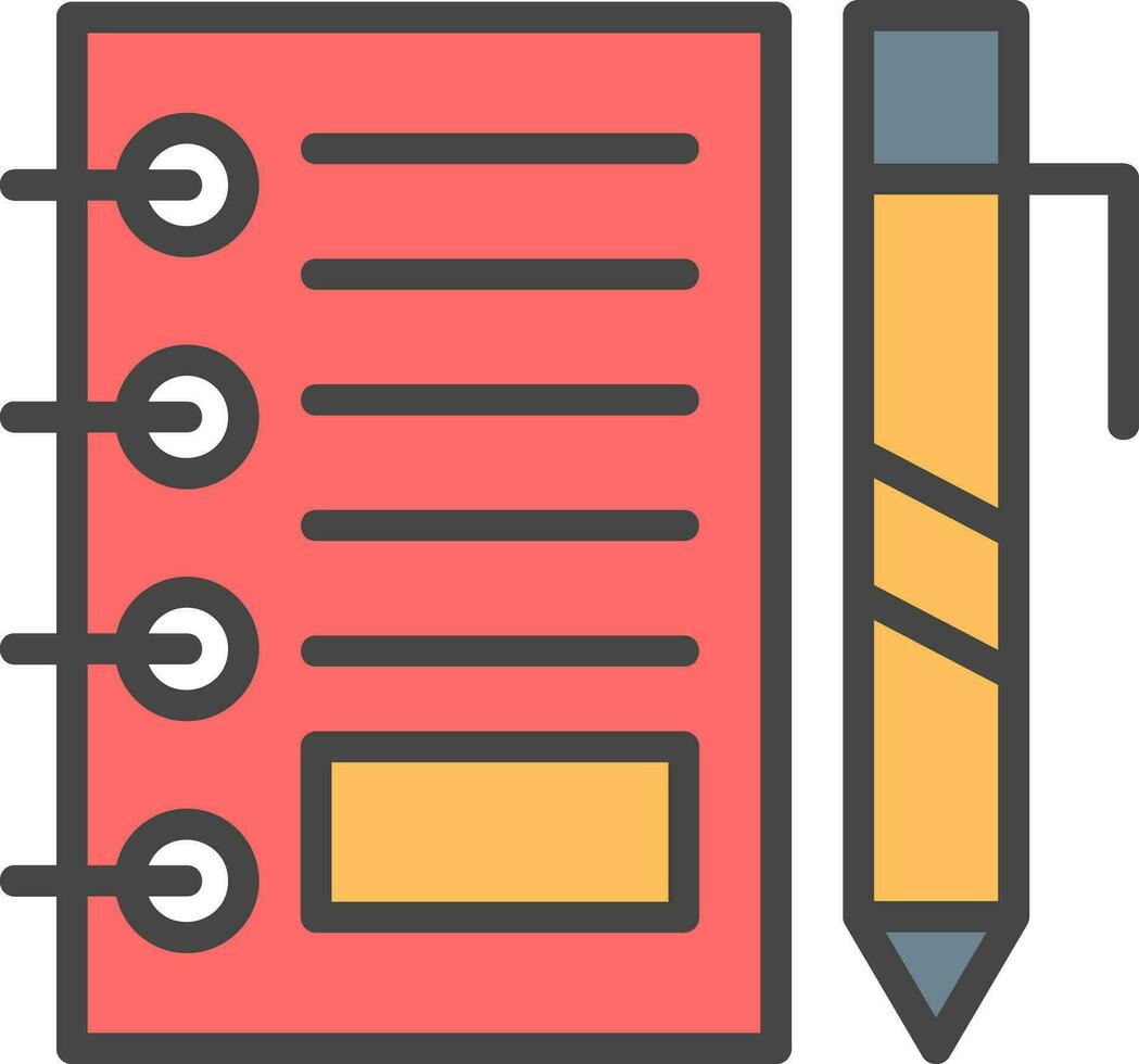 bloc-notes vecteur icône conception