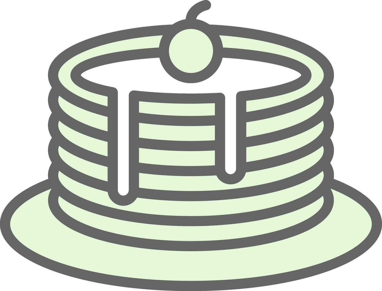 conception d'icône de vecteur de crêpes