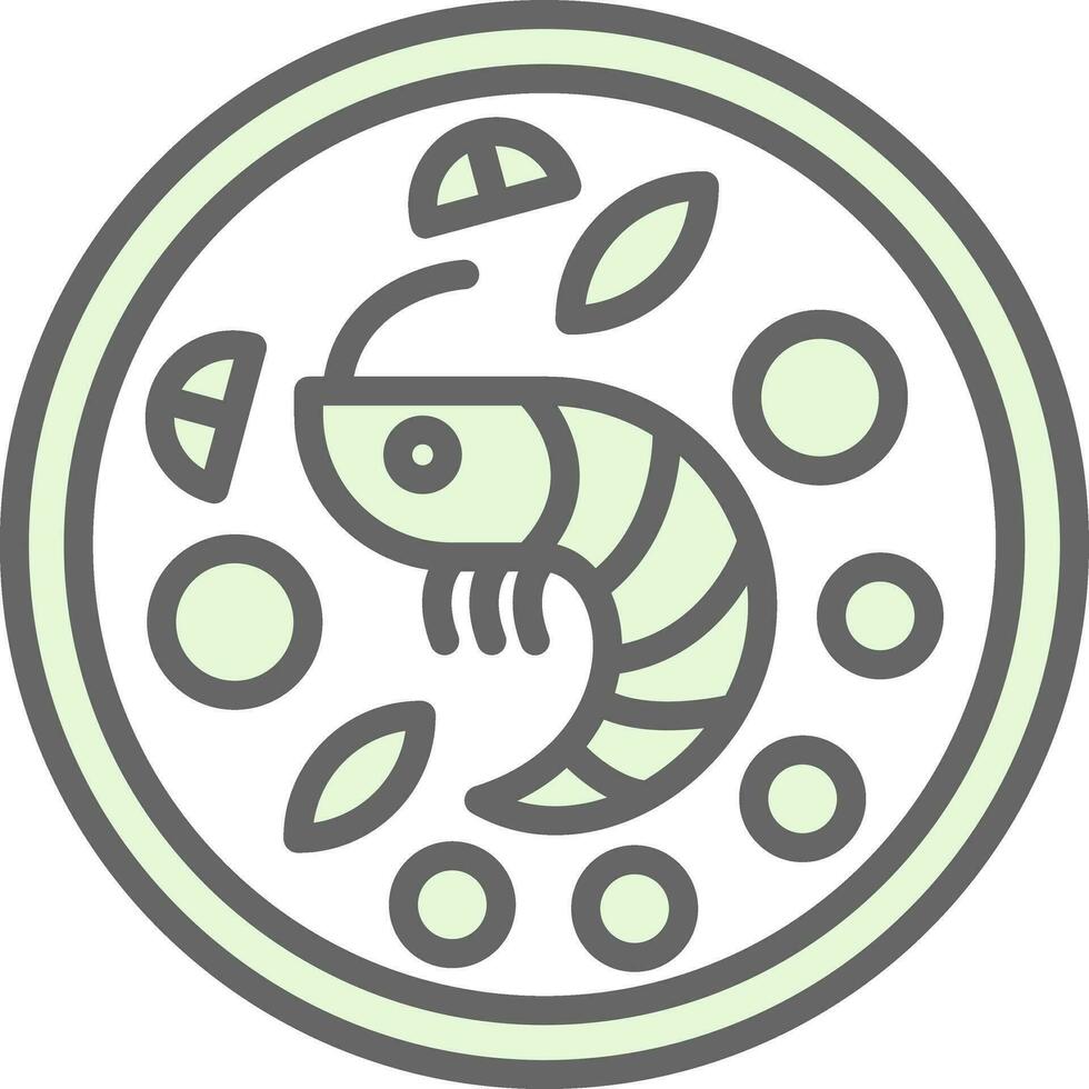 crevette langoustines vecteur icône conception
