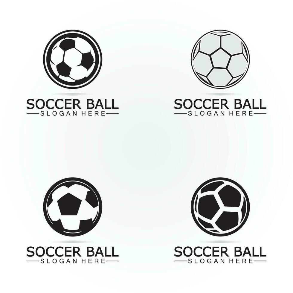 football Balle logo conception icône vecteur