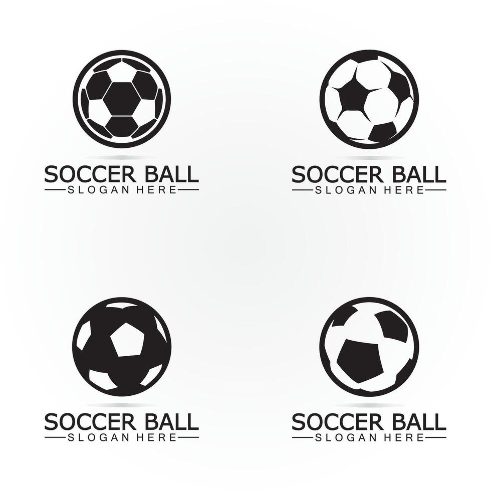 football Balle logo conception icône vecteur