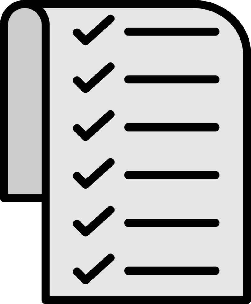 conception d'icône de vecteur de liste de contrôle