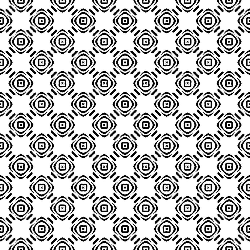 texture de modèle sans couture noir et blanc. conception graphique ornementale en niveaux de gris. ornements en mosaïque. modèle de modèle. vecteur