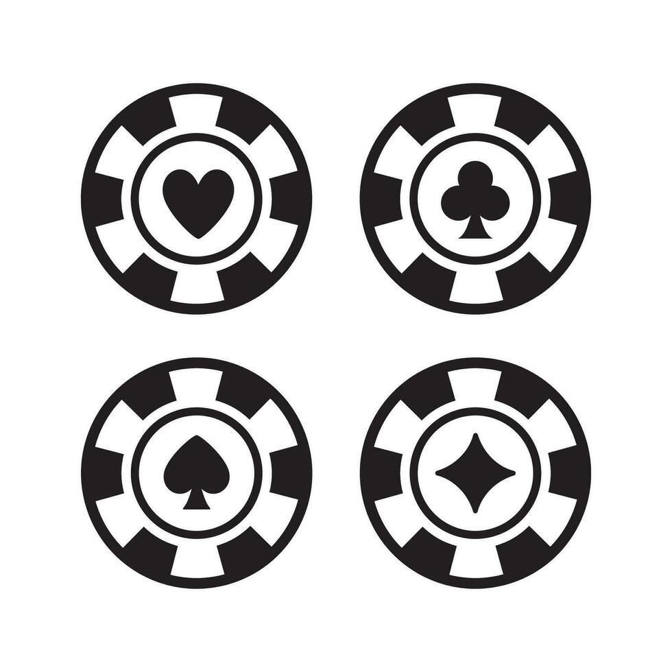 poker puce vecteur conception symbole illustration