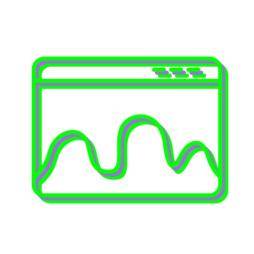 icône de vecteur de statistiques de page Web