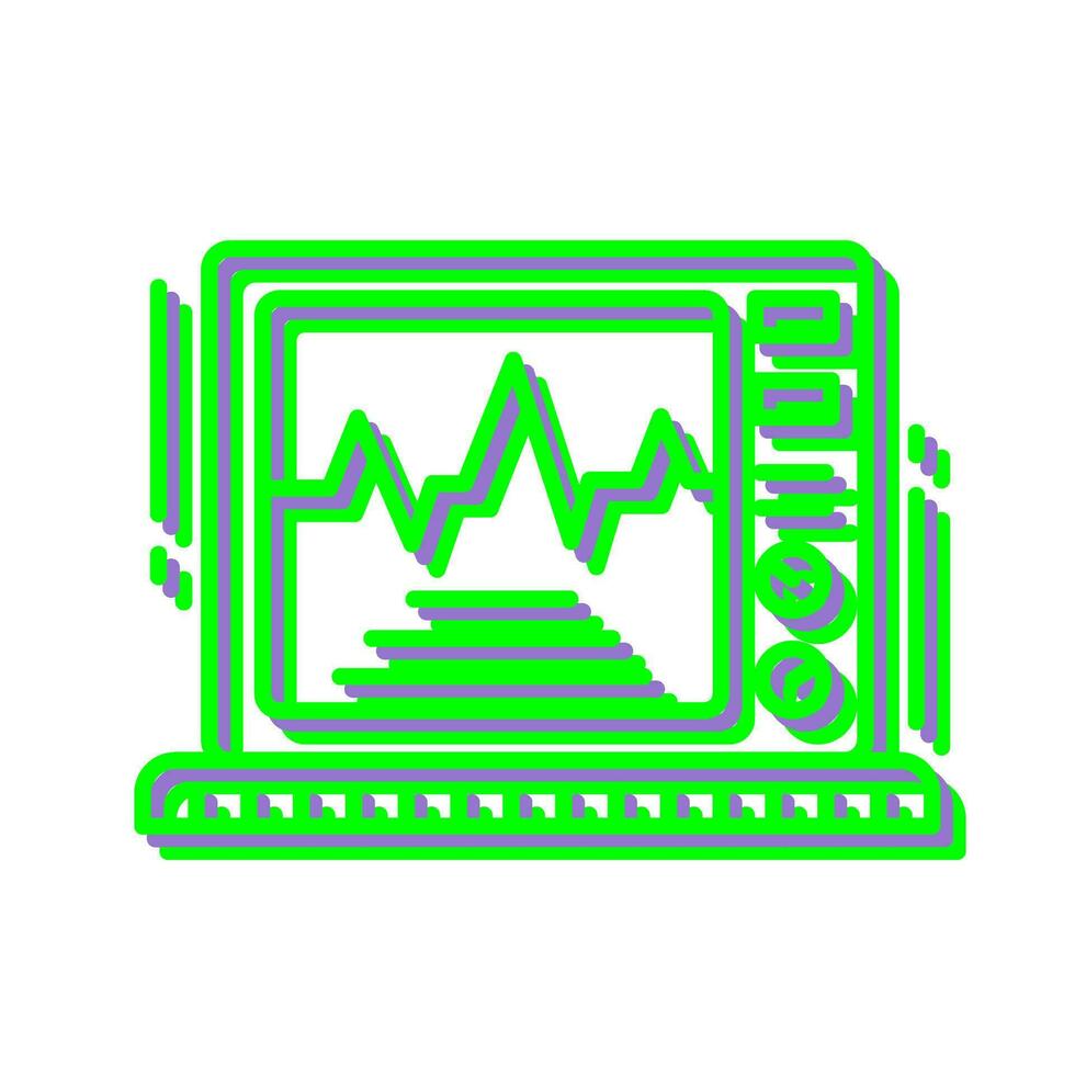 icône de vecteur de moniteur ekg