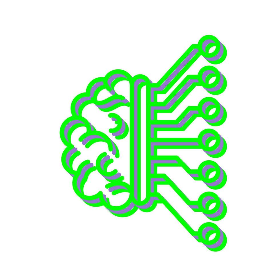 icône de vecteur d'apprentissage automatique