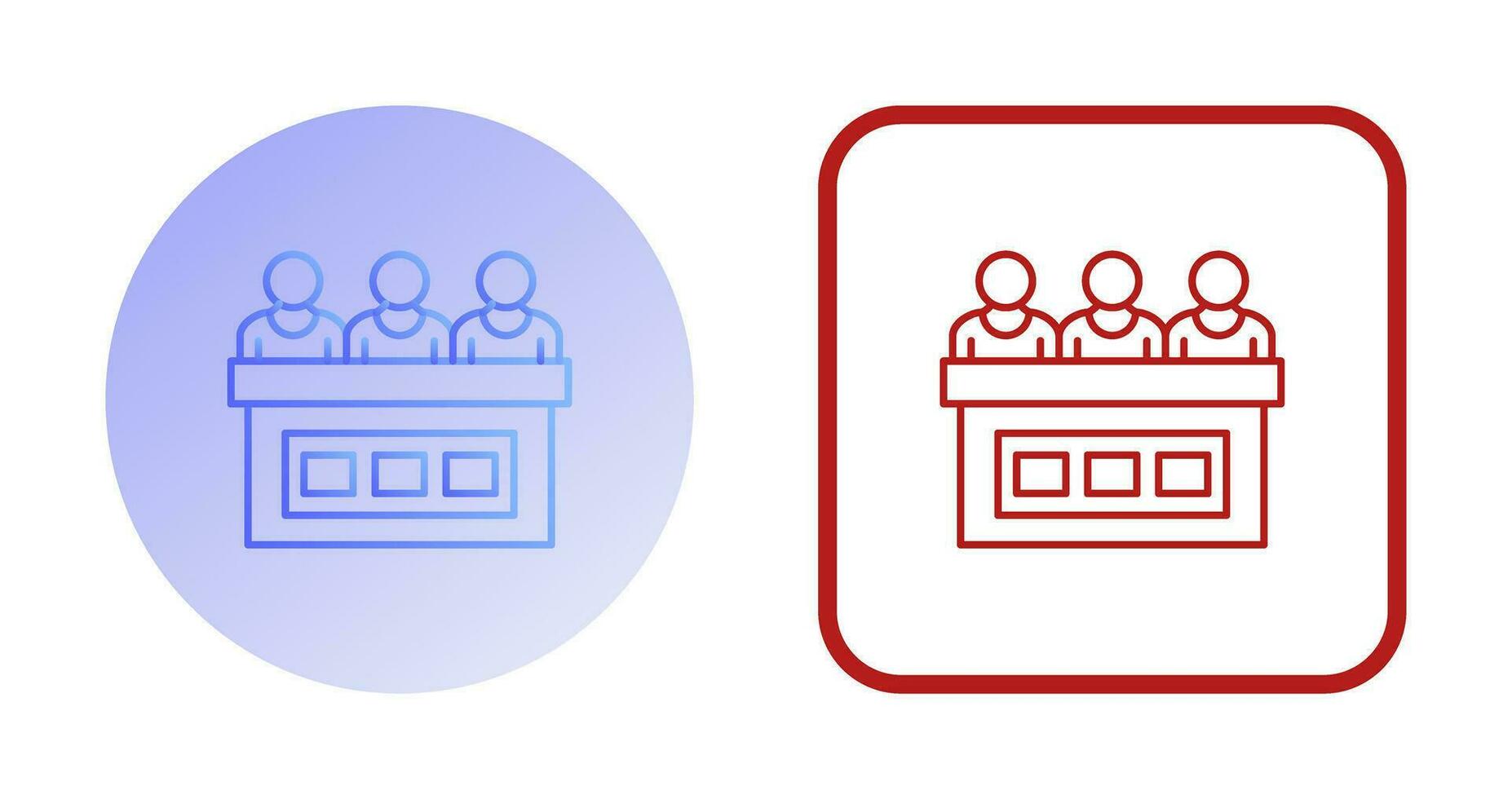 icône de vecteur de jury
