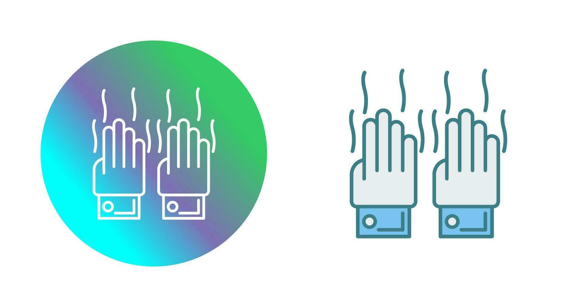 icône de vecteur de mains malodorantes
