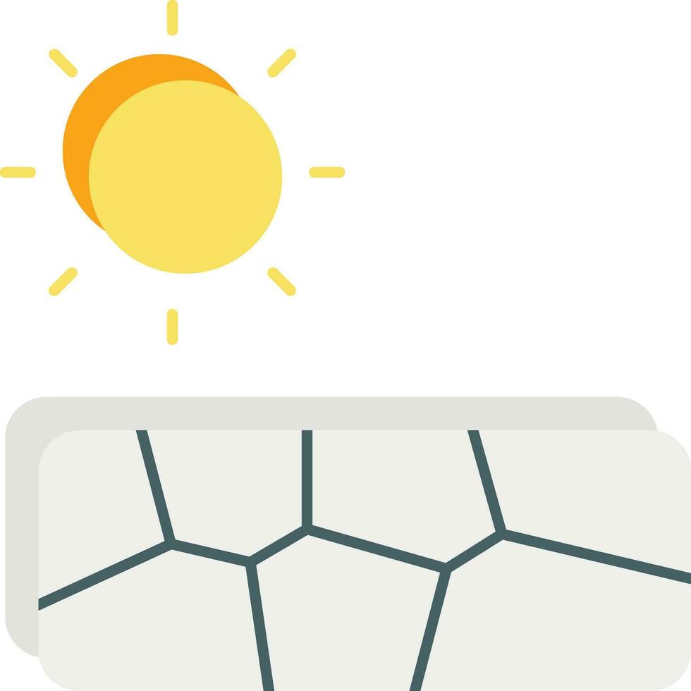 sécheresse plat Icônes conception style vecteur