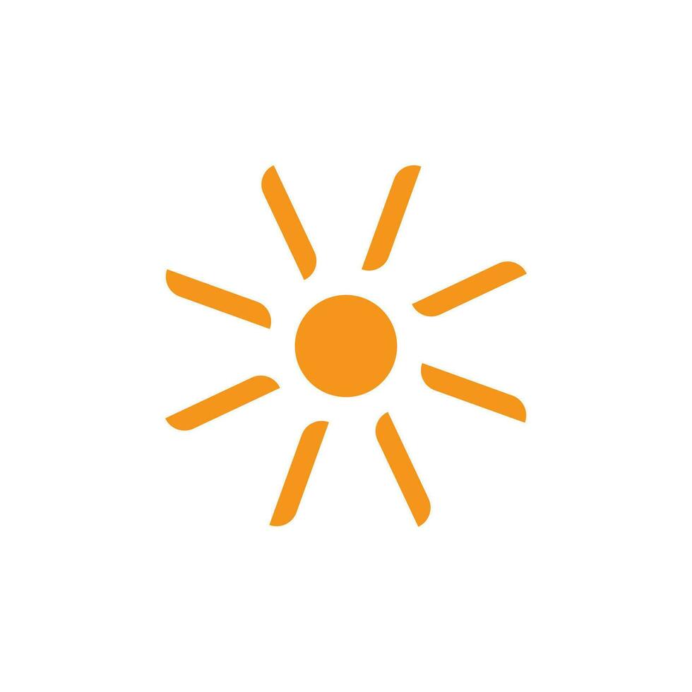 Facile géométrique Soleil des rayons symbole logo vecteur