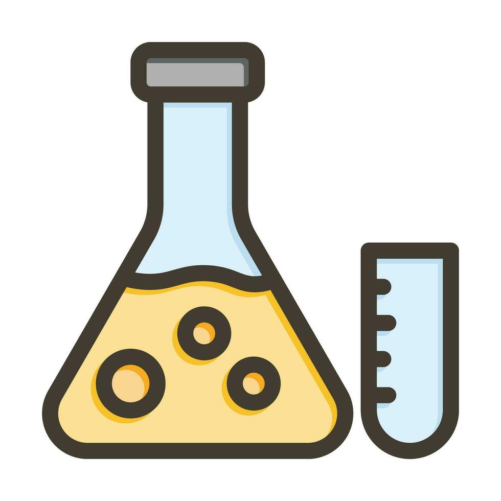 laboratoire vecteur épais ligne rempli couleurs icône pour personnel et commercial utiliser.