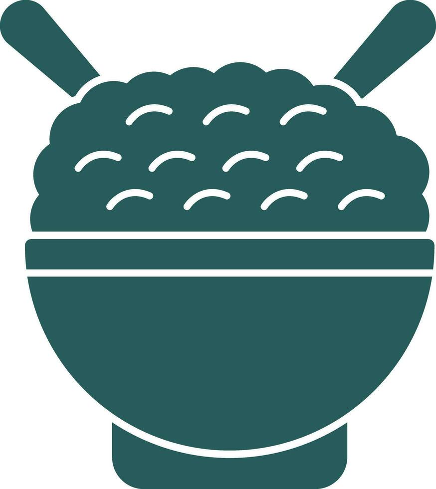 conception d'icône de vecteur de riz