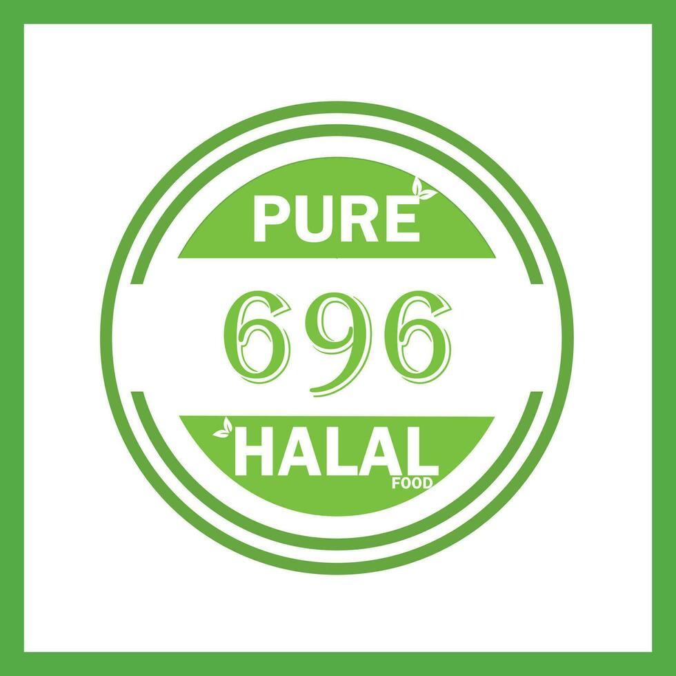 conception avec halal feuille conception 696 vecteur