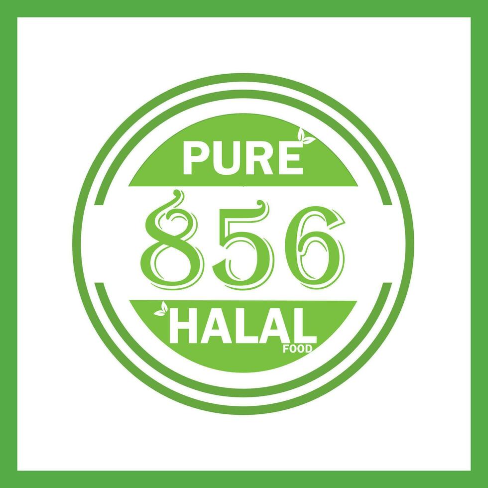 conception avec halal feuille conception 856 vecteur