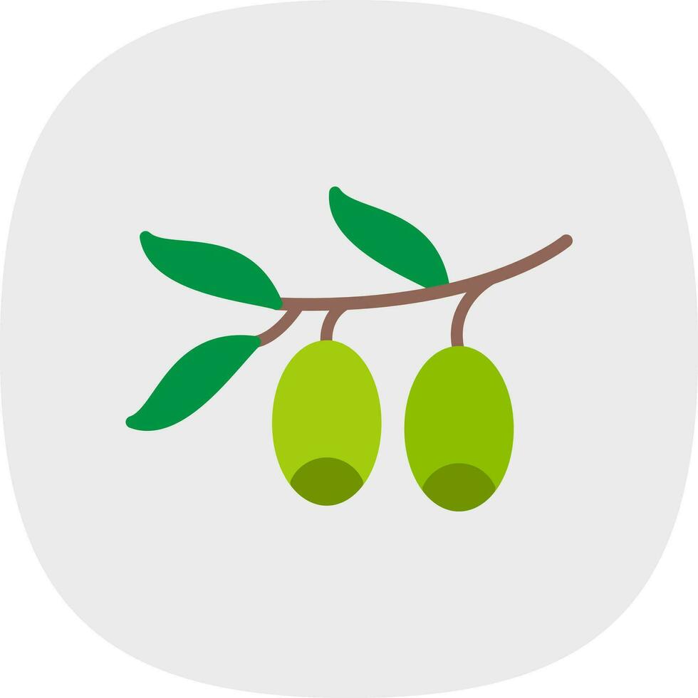 conception d'icône vecteur olive