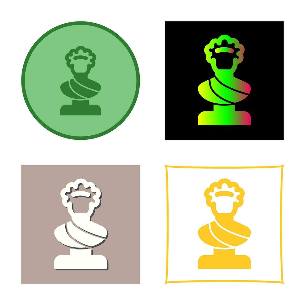 icône de vecteur de statue