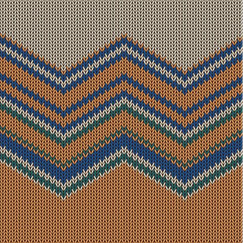 Modèle tricoté coloré zigzag pour le fond, illustration vectorielle vecteur